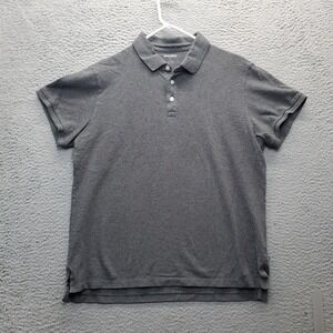 Bonobos Polo Shirt Youth XL Gray Knit Slim Fit Performance Short Sleeve Pullover